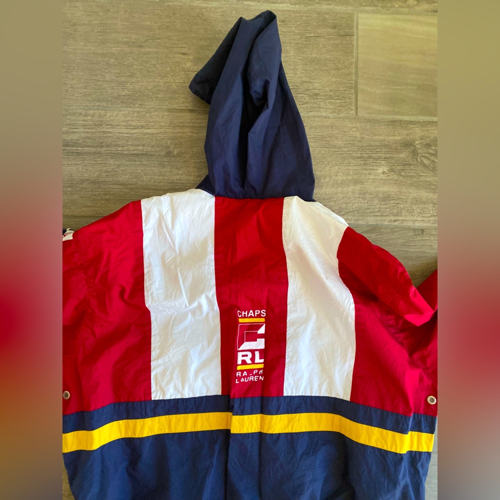 Vintage Chaps by Ralph Lauren hooded jacket size Medium - Picture 4 of 4